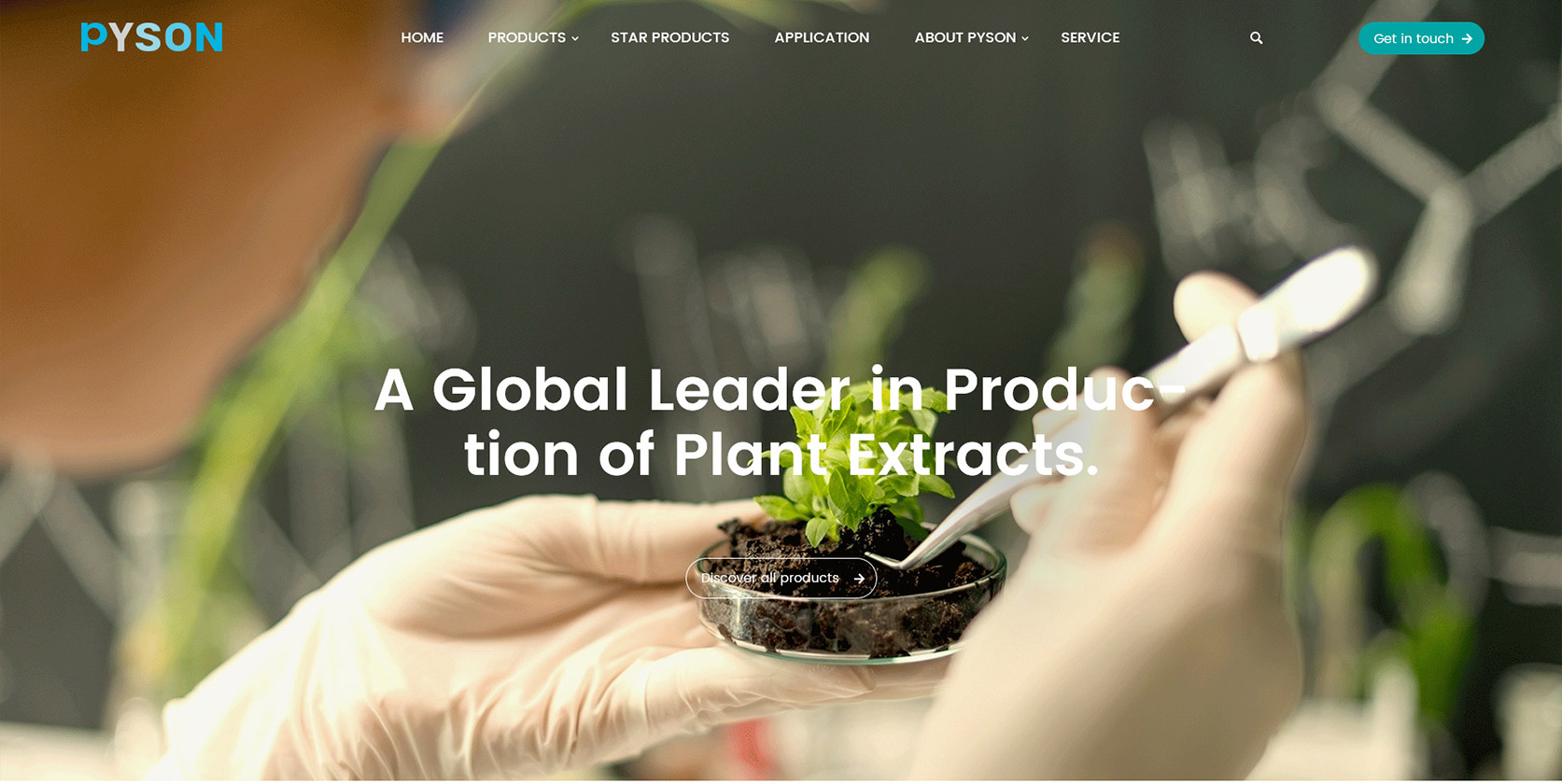 西安派生生物英文网站建设案例