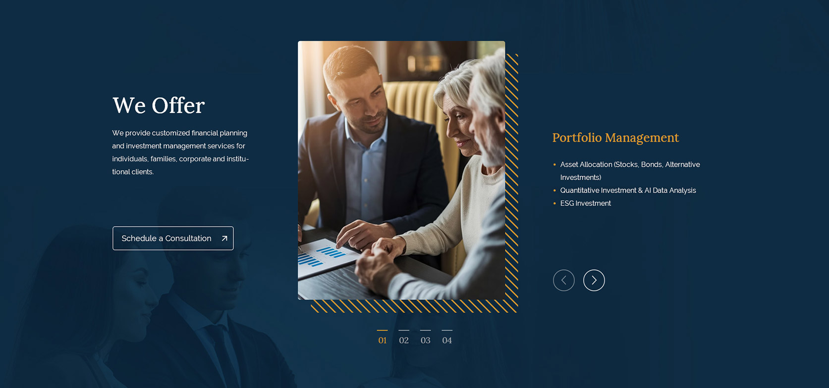 America GSME Wealth Management Website  Design