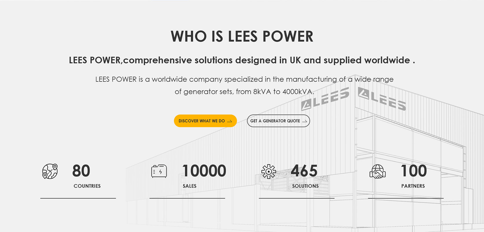 LEES POWER英文网站设计案例